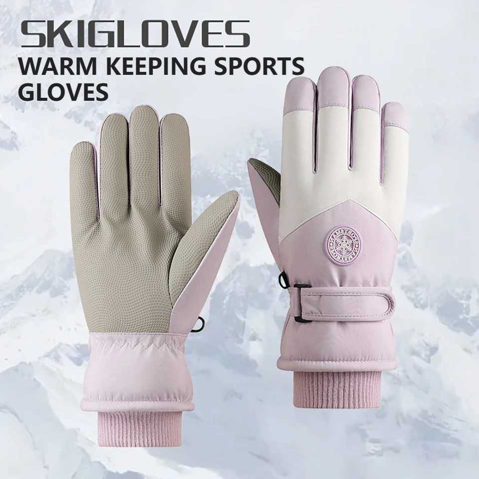 Ski Gloves KoKossi Winter Snowboard Gloves waterProof Non-slip Touch Screen Ski Fleece Warm For Women Men Cycling Riding Snow Gloves D2609191