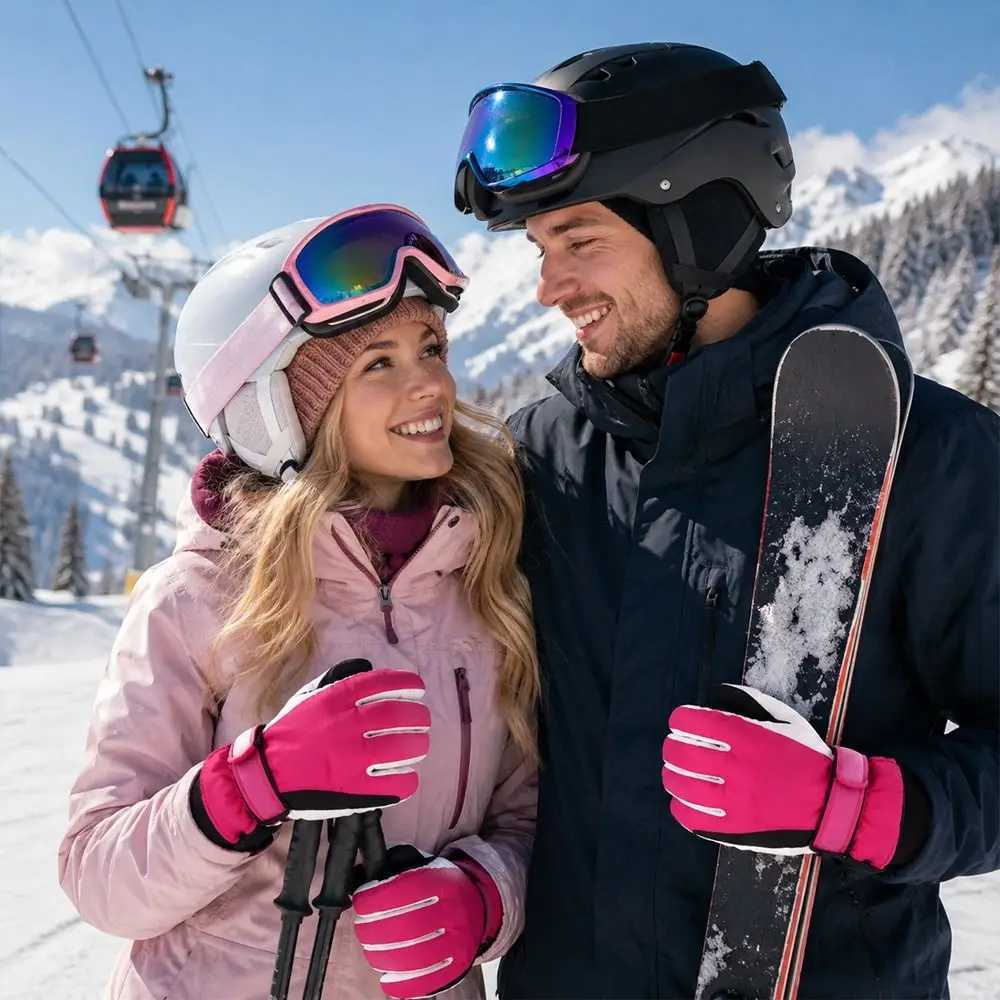 Ski Gloves Fashion Warm Winter Skiing Gloves Non-slip windpro of Cycling Gloves waterProof Thickened Snowboard Gloves for Men Women D2609191
