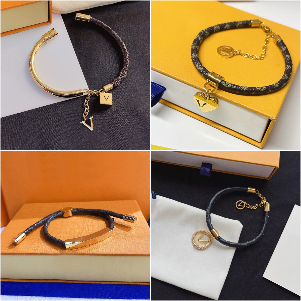 Vintage Designer Classic Printed Leather Bracelet Exquisite High End Gift Suitable For Womens Daily Simple Style Matching Bracelet