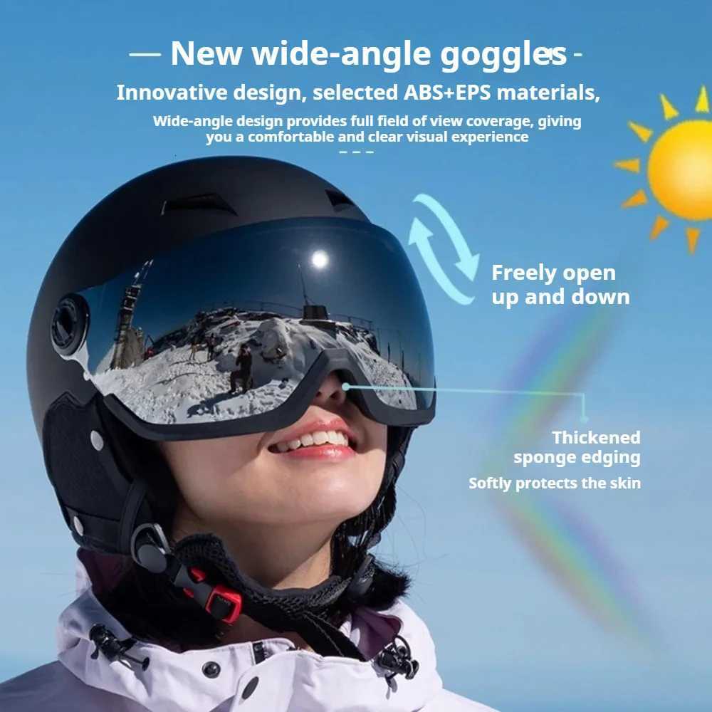Ski Ski Helmets LUMDEER Winter Helmet One-piece Adult Universal Snow Helmet Skating Ski Girl Men's Snowboard Outdoor Sports Helmets 2026 D26091