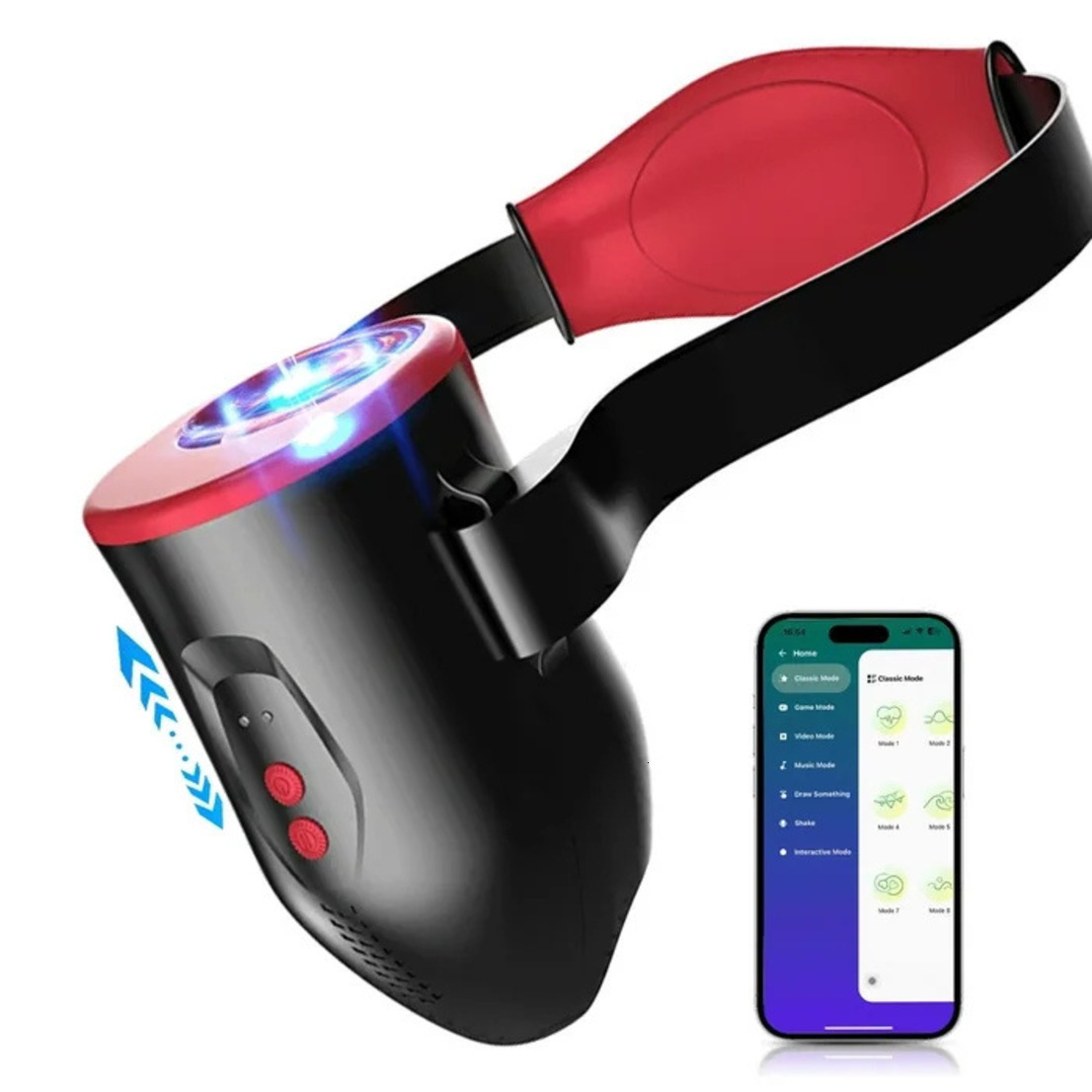 assage cup Personal Relaxation Masturbator Star Arrow Aircraft Cup APP Male Electric Masturbator, Fully Automatic Telescopic Multi-Freq JA06