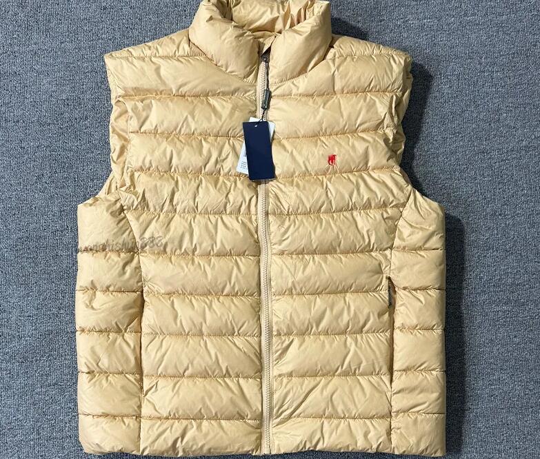 Luxury Rl Men Down Vests Ralps Winter Body Warmer Gilet Puffer Vest Designer Waistcoat Couple Bodywarmer Small Ralf Jacket Sleeveless Outdoor Warm T