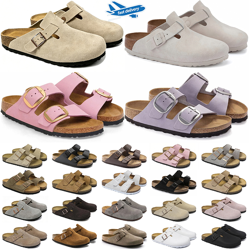 designer slippers slides buckle sandals for men women clogs mules suede leather shoes slide mens womens pink blue sandal black white brown grey with