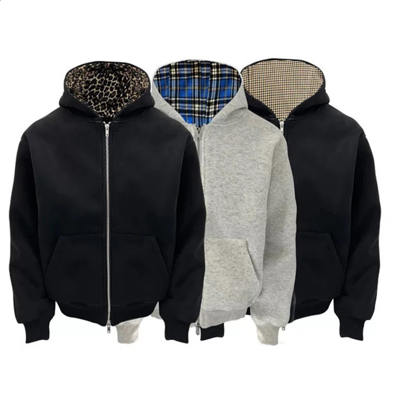 2026 Winter Spring Zipper Cardigan Short Wide Hoodie Sweater Mens And Womens Casual Jacket Men Fashion Sweatshirt 260920