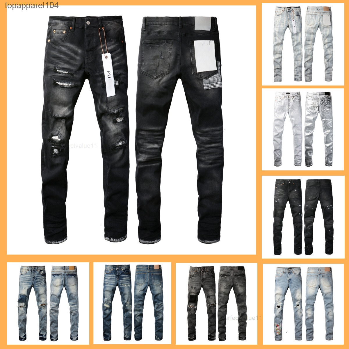 jeans designer men jeans mens designer jean pants brand baggy womens retro casual hip hop streetwear designers joggers pant hole black skinny slim J