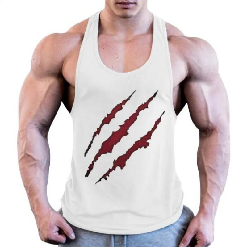 3D Printed Cool Claw Traces Tank Tops For Men Fashion Colorful Sports Pattern Tees Summer Loose Street Round Neck Vest Tops 260920