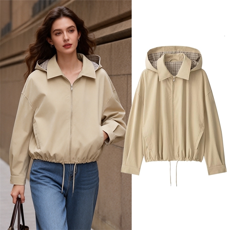 Women's Jackets Coats Fashion Oversize Hooded Jacket Women's Autumn Coat Casual 260918