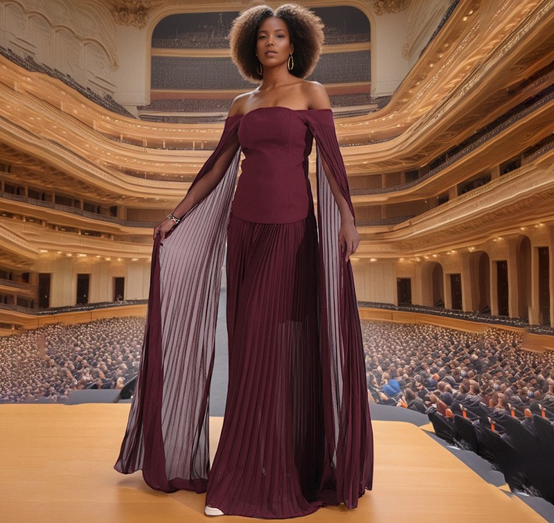 Elegant Modern Angola Red Prom Pageant Dress 2027 Cap Sleeves Off the Shoulder Chiffon Long Evening Party Gowns Christmas Birthday Dresses Robe De S