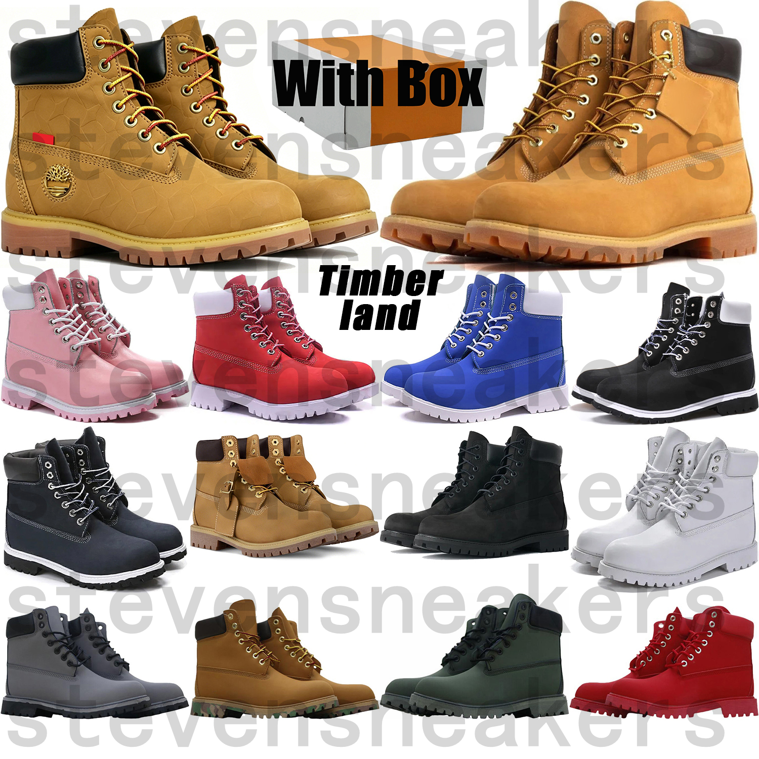Designer tims timbsmen hunters boots women work martin booties Autumn winter boots cowboyboots Shoes men womens sneakers cowgirl wholesale