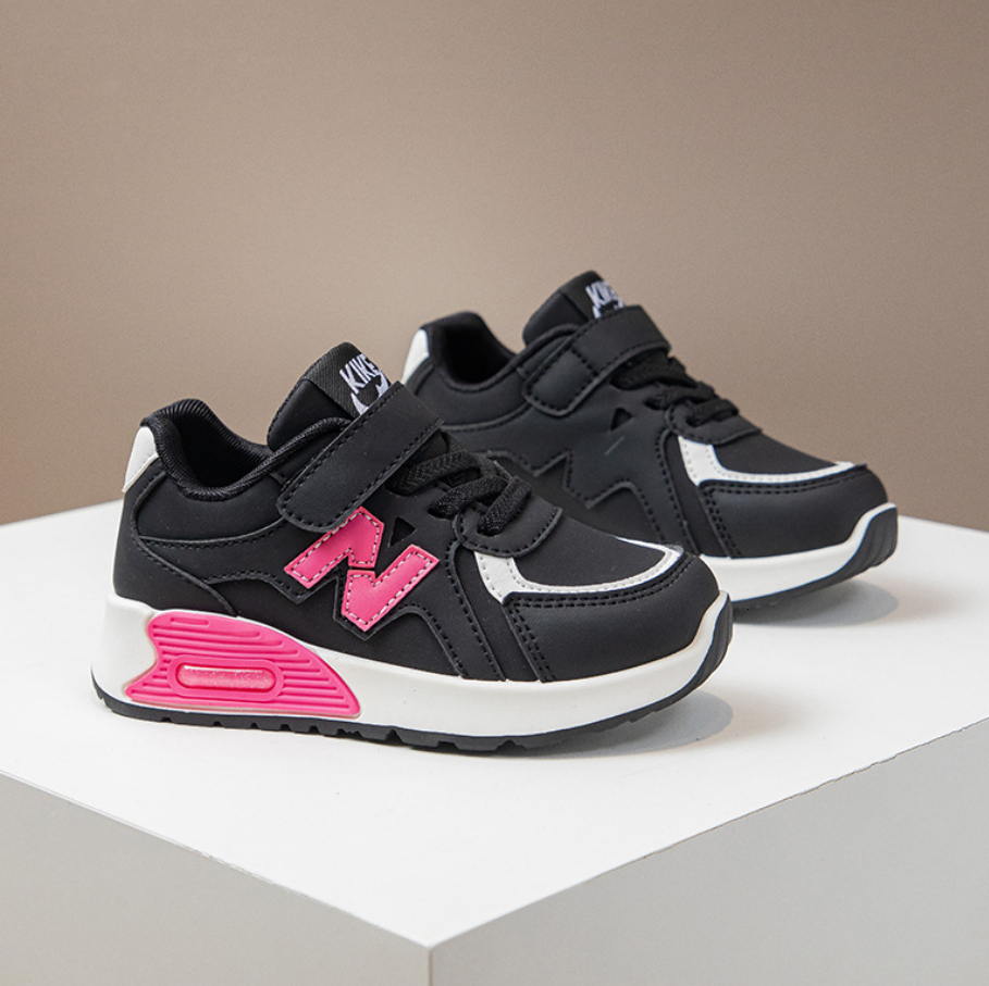 Running Sports Spring Autumn Kids Dad Shoes Genuine Leather Soft Sole Non Slip Casual Athletic Sneakers for Boys Girls Toddler Free Shipping Wear Gi