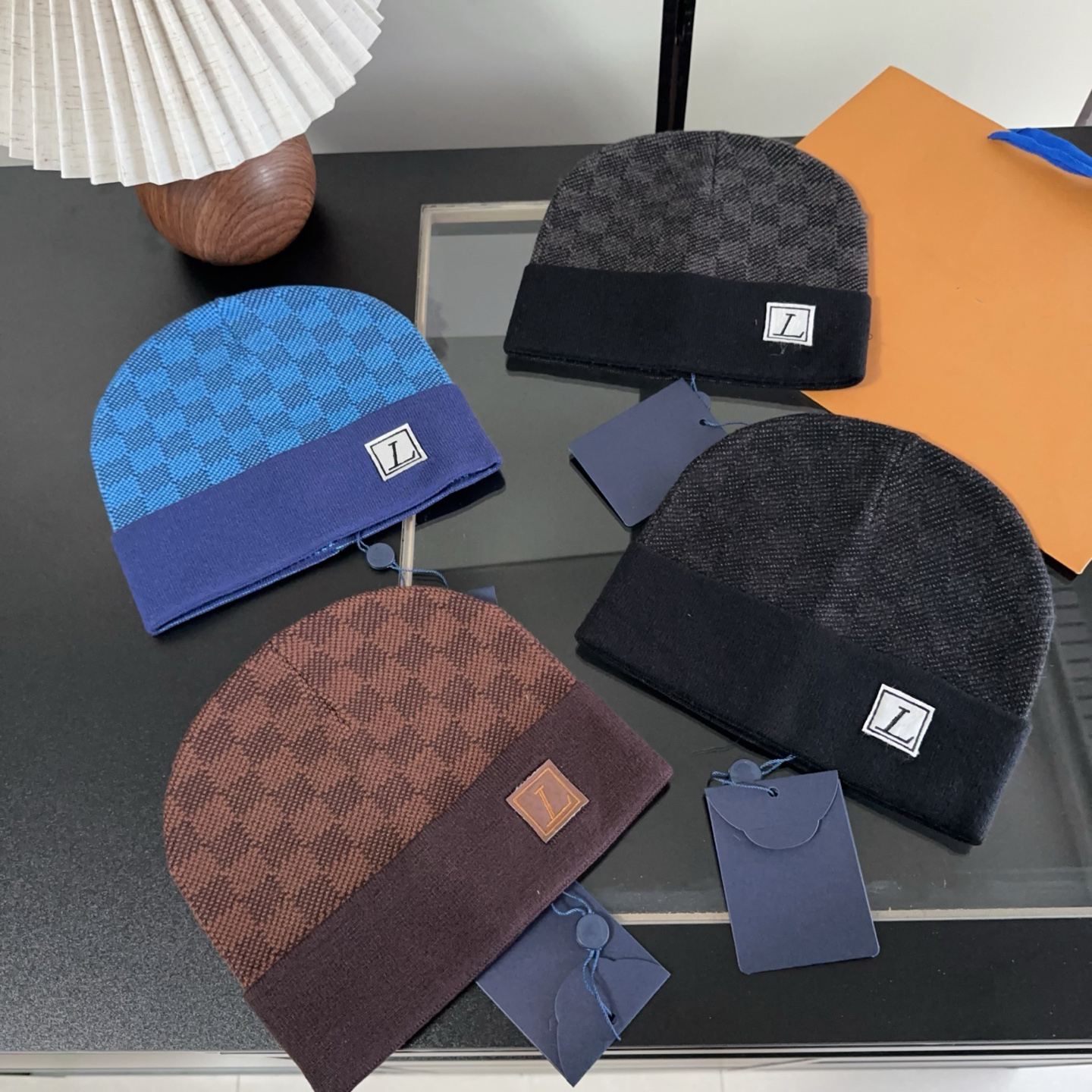 Winter Hat Men's Designer Beanie Warm Plaid Women's Personality Skull Cap Classic Daily Outdoor Minimalist Hip-hop Cap