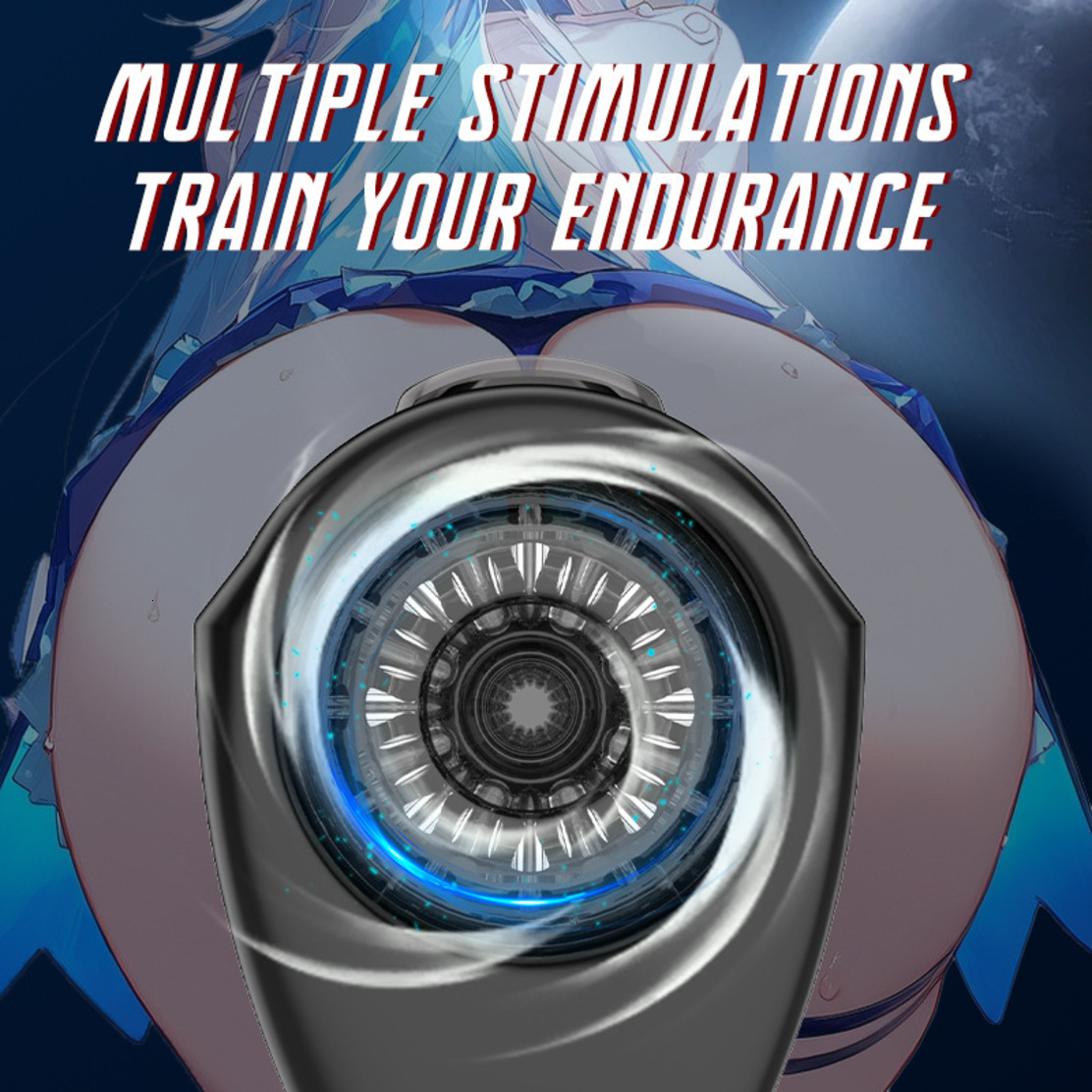 Masturbator Cross-Border Space male intimate soft massage cup Capsule Aircraft Cup Fully Automatic Telescopic Vibrating Masturbator New JA12