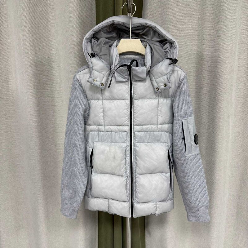 Cpcompanyyyy Designer Clothes CP Jacket New White Sweater With Cotton Insert Cold Resistant Hooded Warm Coat Thickened High End Casual Wear Kids Siz