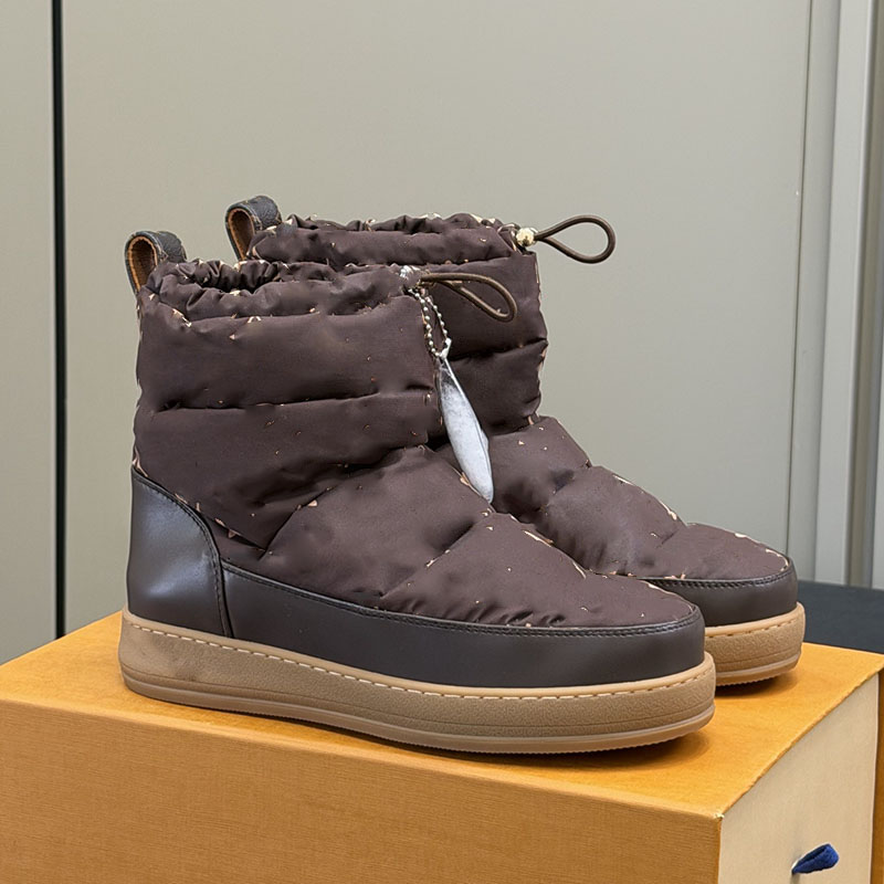 Women Ankle Snow Boots Designer Slip On Platform Heels Outdoor Leisure Shoes With Dust Bags 26ss Lady Luxury Casual Shoes Rubber Sole Western Boot