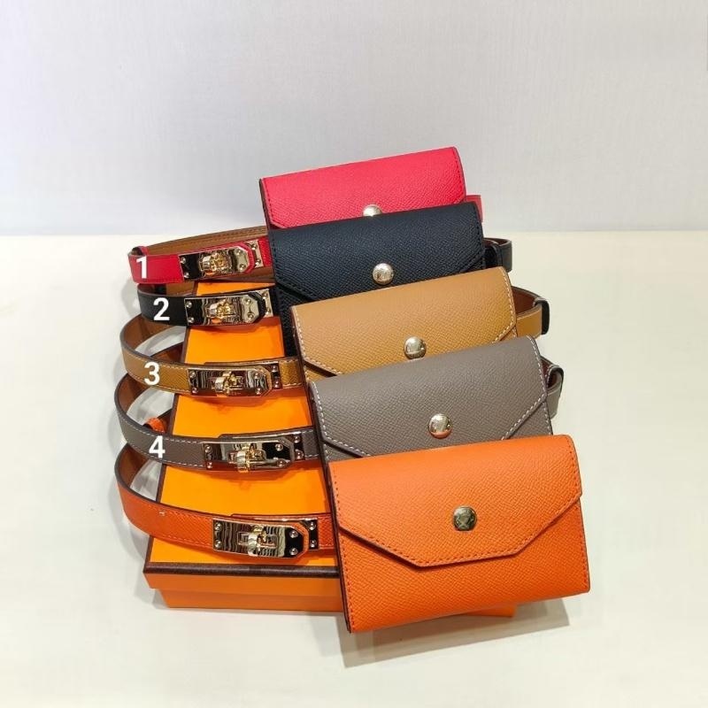 womens slim leather belt comes with a card bag and mini wallet luxury turn lock buckle designer waist belt fashion dress waist cincher