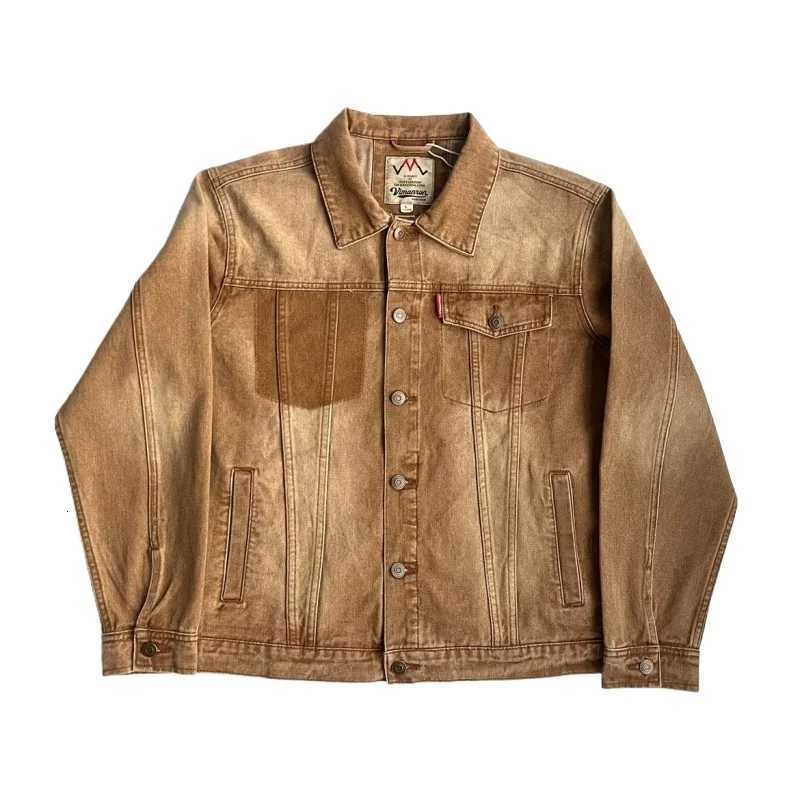 Men's Jackets 100% cotton spring and autumn new men's loose vintage denim jacket American made old denim jacket X260919