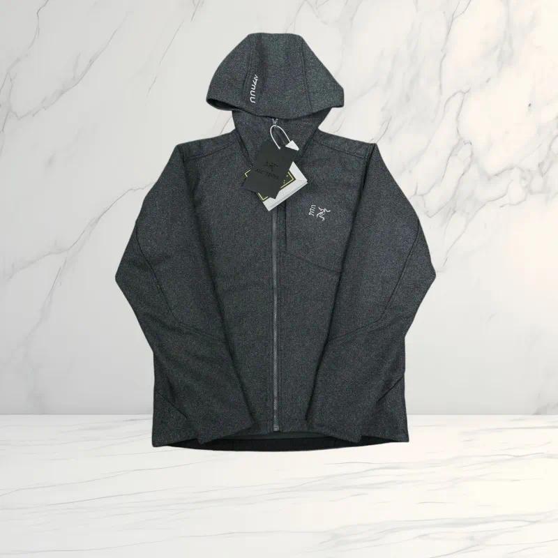 Unisex Hooded Soft Shell Fleece Jacket Windproof Warm Outdoor Hiking Sports Zipper Coat