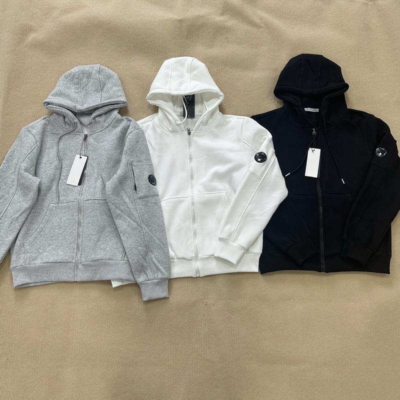 Cpcompanyyyy Hoodie Designer Clothes Women Men Jacket Supply CP Cardigan Ins Fleece Lined Hooded Sweatshirt Unisex Lens Badge Kids Coat Size S-xxl