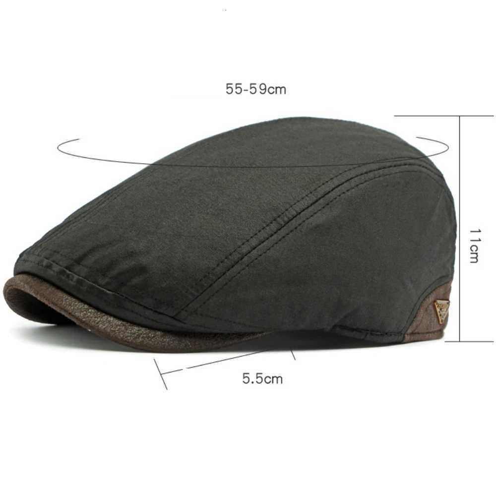 New Berets HT4573 High Berets Quality Men Women Autumn Winter Hat Waterproof Fleece Lined Ivy Flat Cap Male Female Adjustable Beret Cap N260919