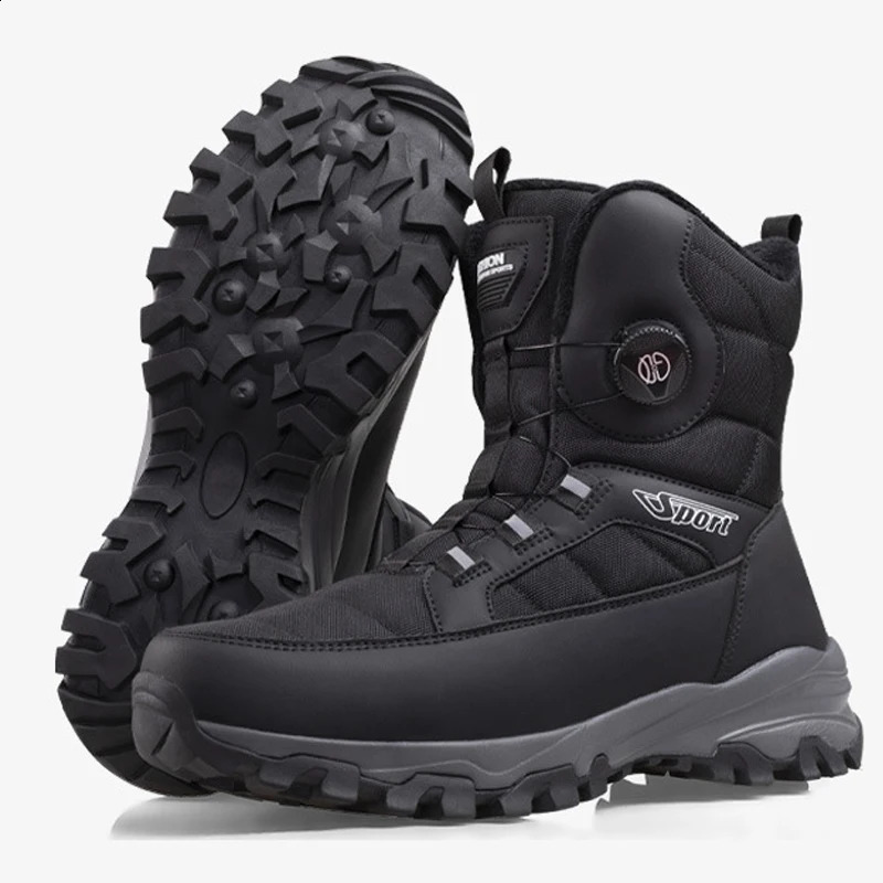 Men's Warm Snow Boots Plus Thickened Cotton Boots Outdoor Ski Men's Shoes Waterproof Non-Slip Cotton Shoes Men's Winter 260920