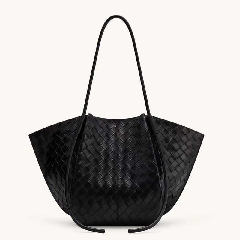 JW PEI Tote Bags For Women Luxury Jwpei Designer Genuine Leather Handbag Shoulder Bag Underarm Bag Wide Version Woven Nala Versatile Commuter Wing B