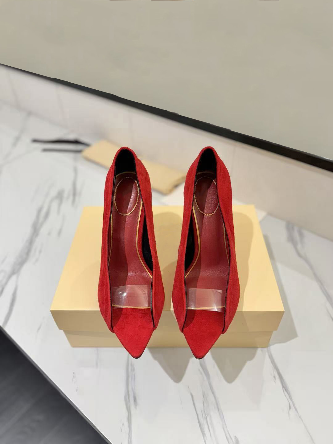 10A top-quality designer women's pointed-toe high-heeled shoes, suitable for various occasions such as banquets, weddings, parties and formal e
