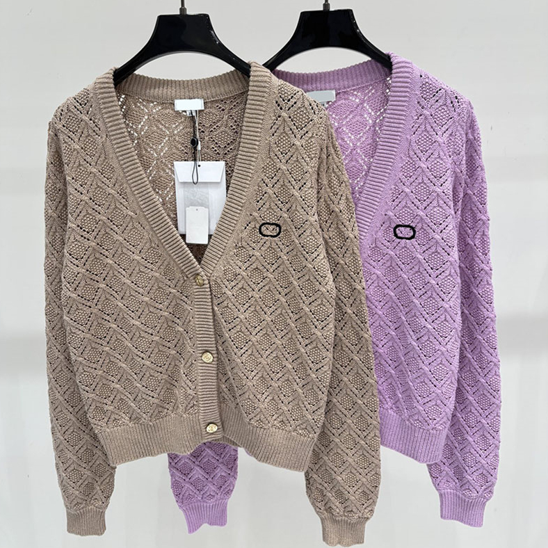 Elegant Hollow Mesh Knit Cardigan For Women Y2K Style V Neck Long Sleeve Cropped Jacquard Button Sweater Autumn Vacation Travel Knit Outwear