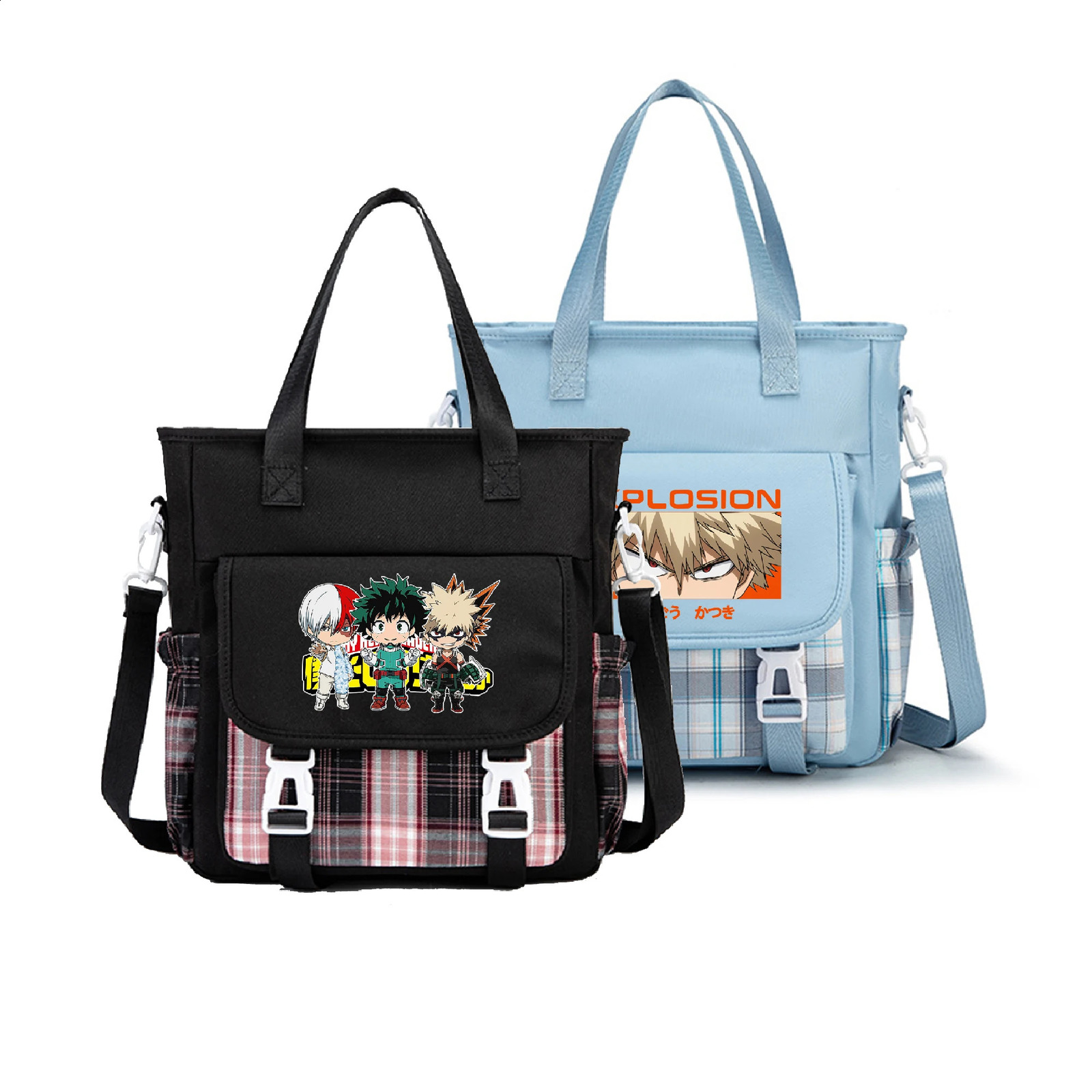 Anime MHA DEKU BAKUGO Borse a tracolla per ragazze Borsa a tracolla Oxford Borsa per studenti Zaino da viaggio Zaino per donna Borsa a tracolla per