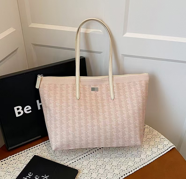 New printed size L large capacity versatile shoulder tote bag commuting tote bag portable versatile and simple