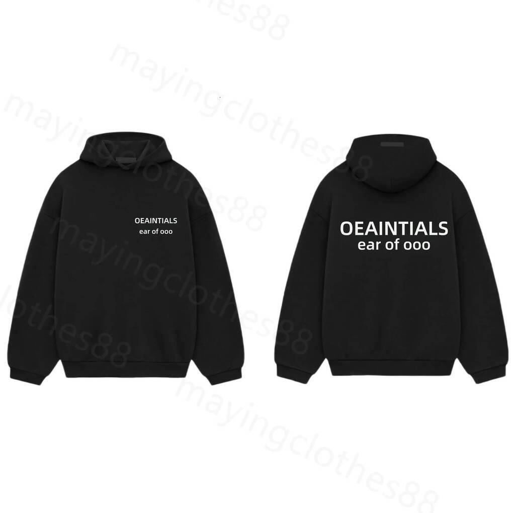 Essentialed Designer Mens Hoodies Silicone Monogram Print Hoodie Tracksuits Shorts Shirt Mens Designer Sweatpant High Street Streetwear Sweatshirt 4