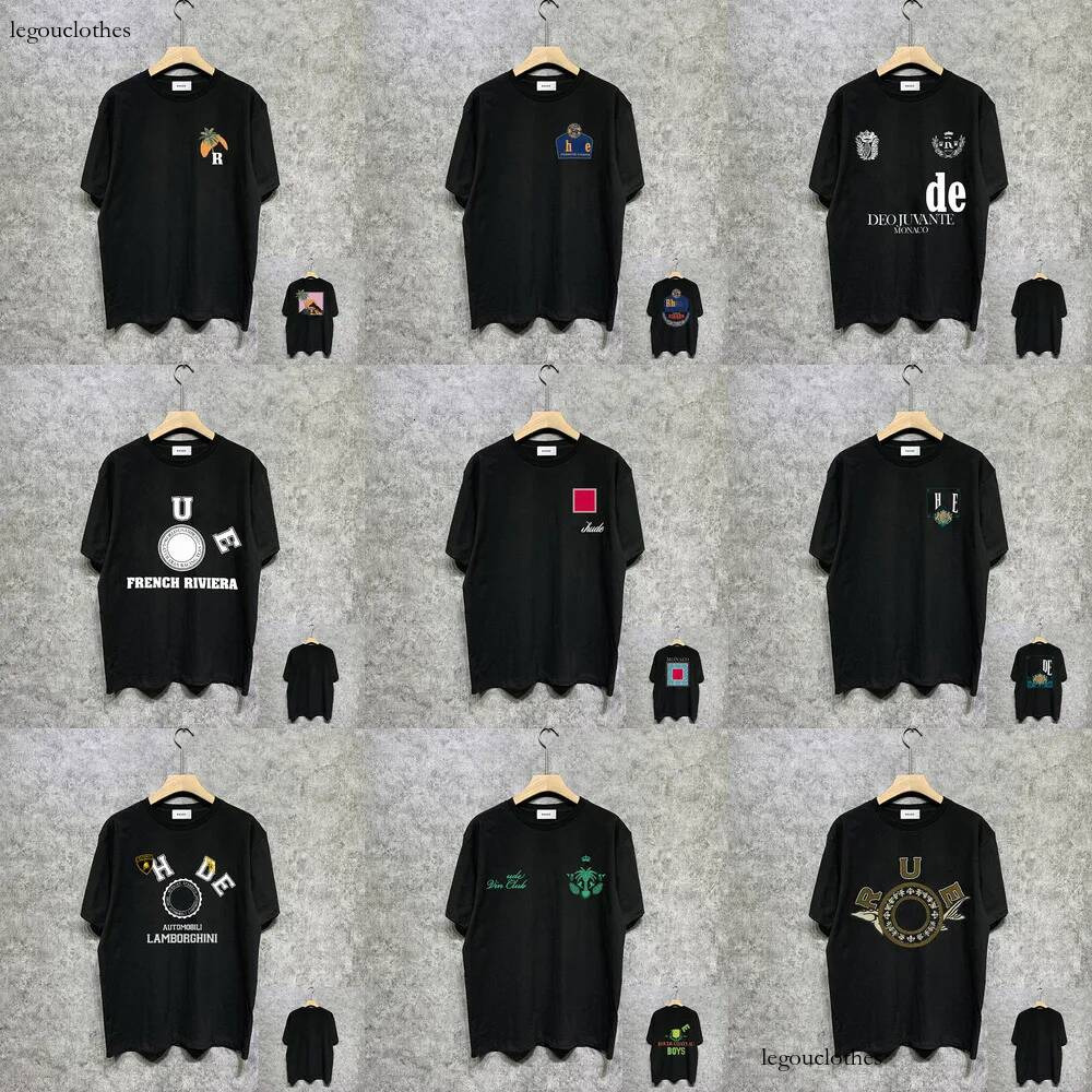 Summer Beach Tees Designer High Quality Streetwear Women Men Oversize Cotton Tops Graphic Letter Print Tshirt Unisex Short Sleeved T Shirts