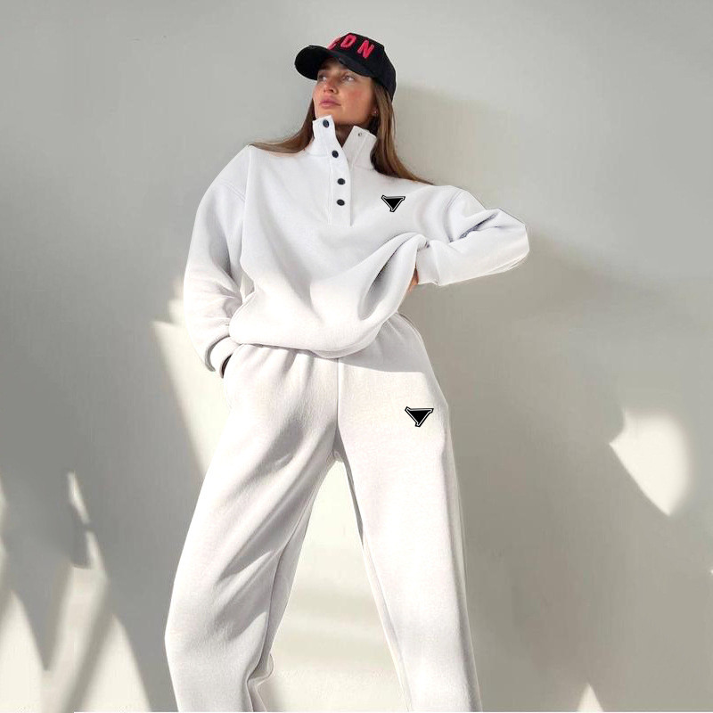 Designer Womens Tracksuits Streetwear 2 Two Piece Set Outfits Long Sleeve Knitted Top Skinny Pants Patchwork Denim Matching Set