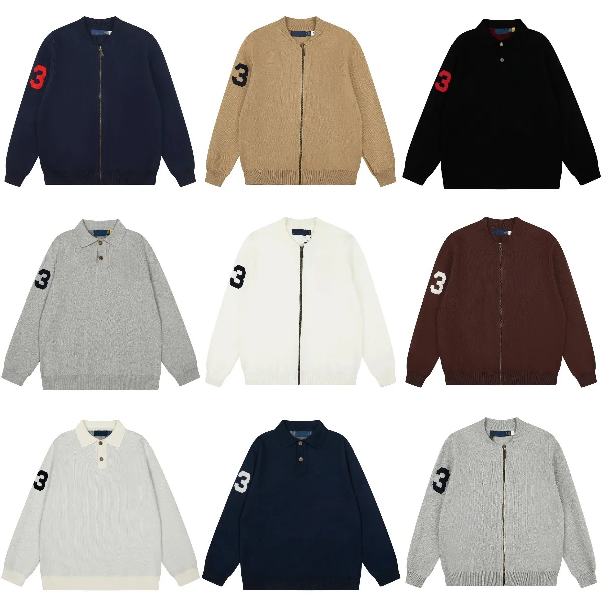Jacket mens designer jacket sweatshirt hoodie Zip Up Cardigan Men's Knitted Simple Luxury High Quality Solid Color Fall Winter Casual Women