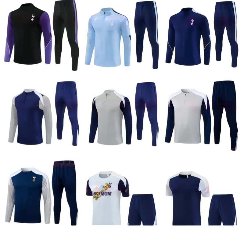 2026 2027 tottenham tracksuit long training shirt long sleeved kit training shirts Tracksuit Sweater sets tottenham men kids