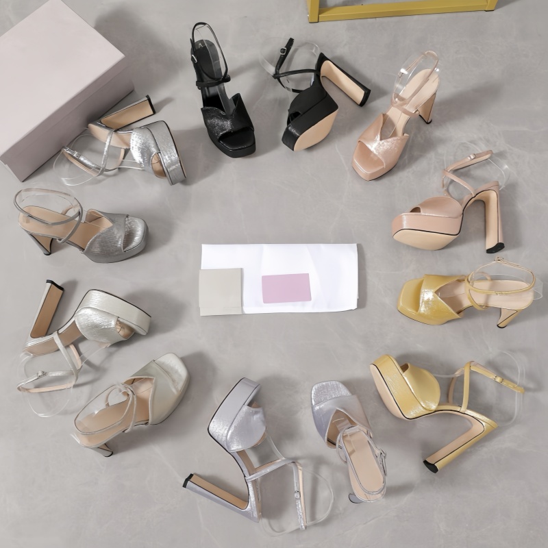 Nuovi sandali scarpe firmate scarpe classiche scarpe di lusso scarpe alla moda sandali con plateau da donna scarpe da festa scarpe da sposa scarpe i