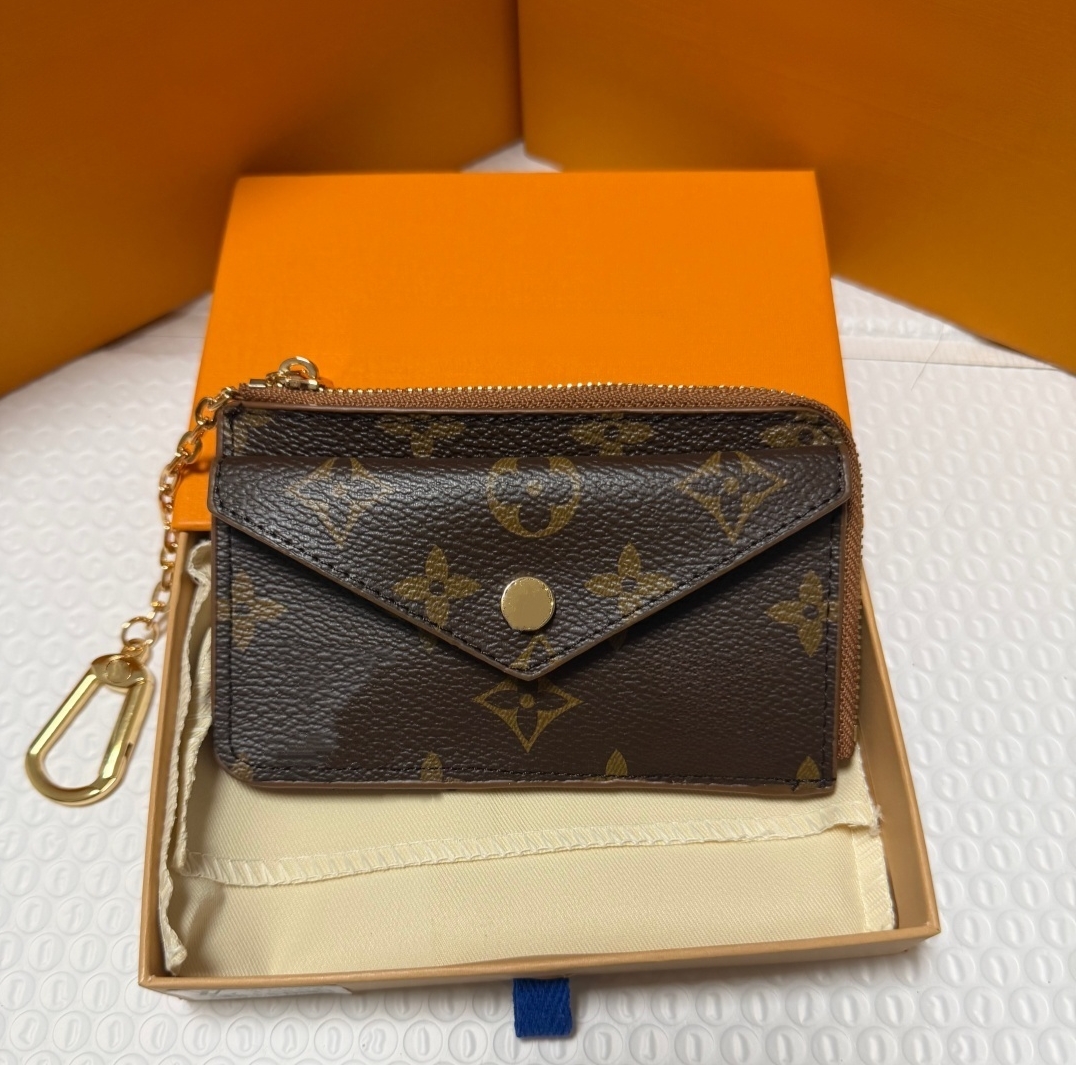designer wallet luxury wallet Recto Verso mens wallet women wallets Purse Genuine Leather short style key pouch Card Holder Wallets cardholder with