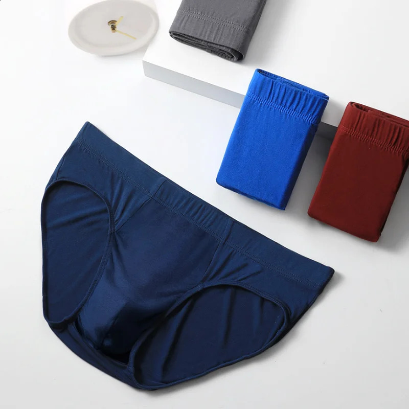 Confezione da 5 slip da uomo, biancheria intima taglie forti, pantaloni estivi sottili, pantaloncini comodi e traspiranti per il sesso giovanile 260