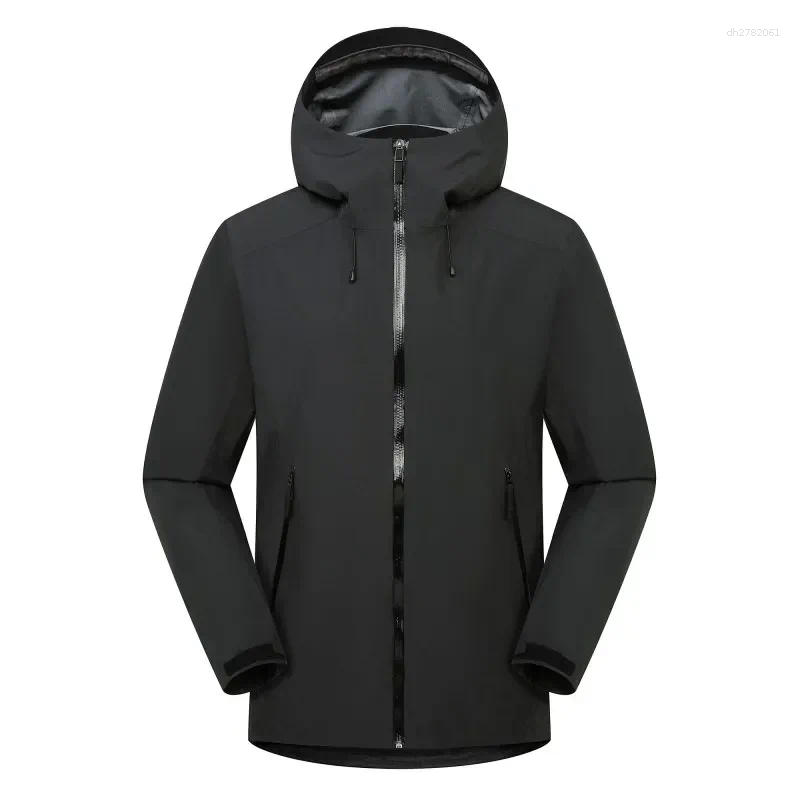Beta Embroidery Rain Jacket Sports Climbing Windproof Waterproof Three Layer Ski Camping Outdoor Mountain Unisex Coat
