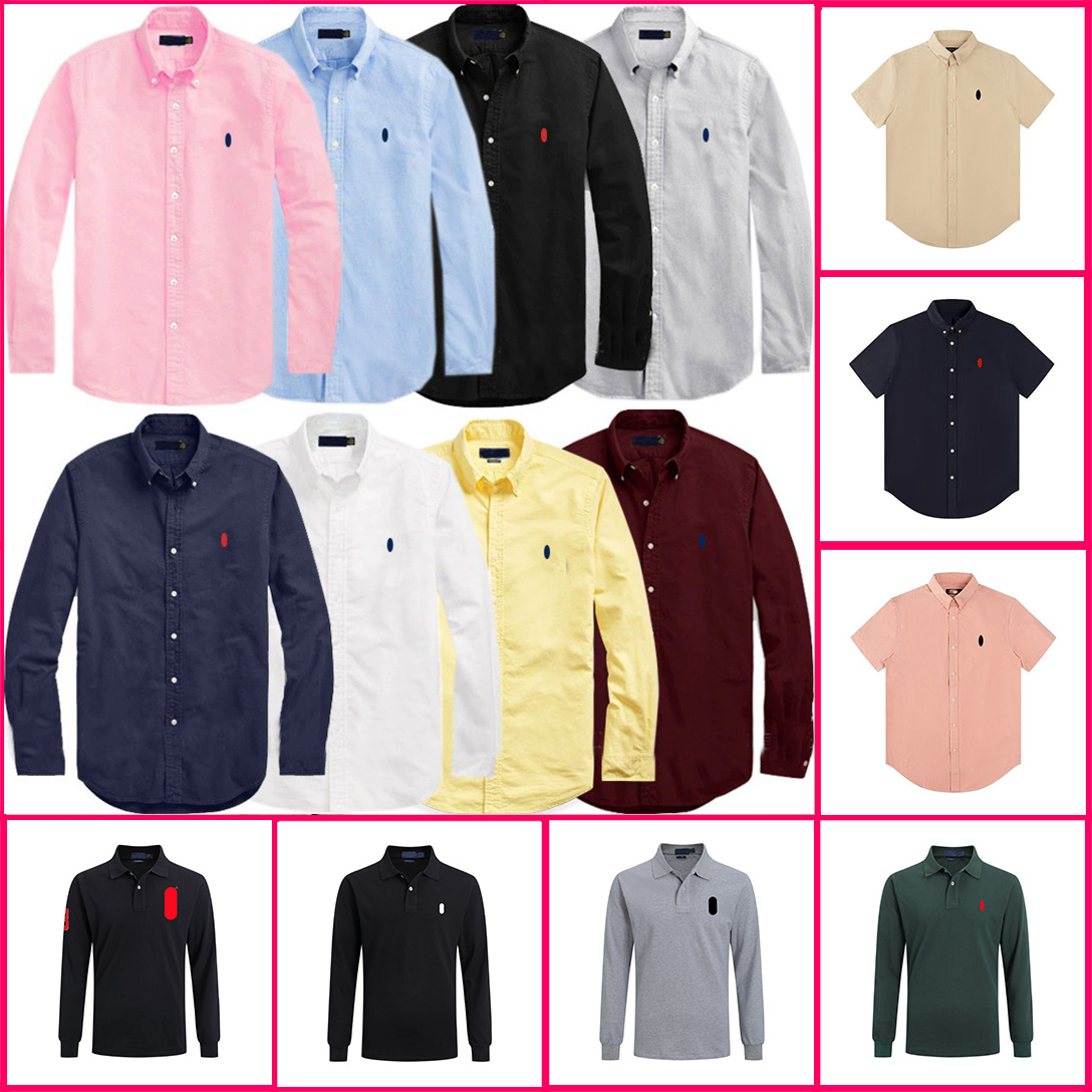 chemise homme heren poloshirt met knoopsluiting ontwerper Casual poloshirts voor heren geborduurde letter Casual Business overhemd met knoopsluiting