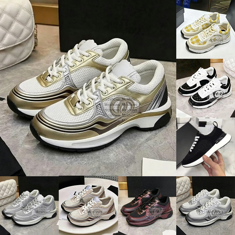 Designer shoes 23C Sneakers women Golden Silver Horn King Black white pandasneaker C Silver Burgundy womens platform sneaker luxury famous classic s