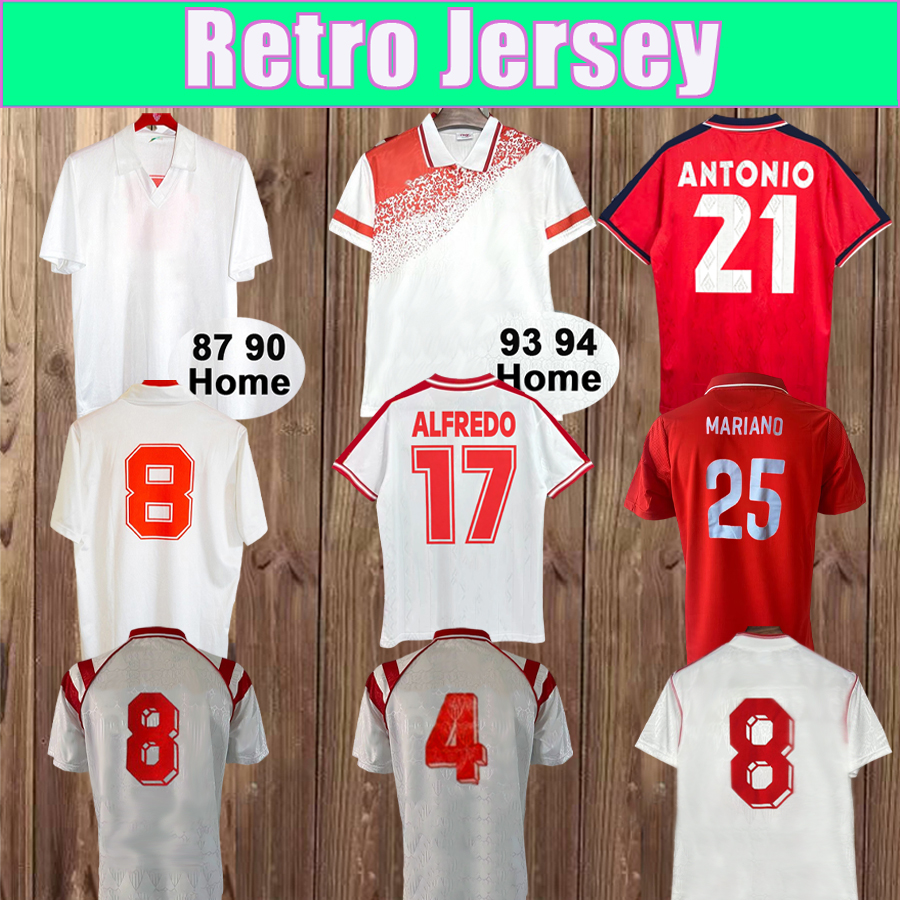 1991 1992 seVIlla ESCUDERO Retro Mens Soccer Jersey MARIANO Home White 93 94 Football Shirts Short Sleeve 1995 1996 Vintage Adult Uniforms