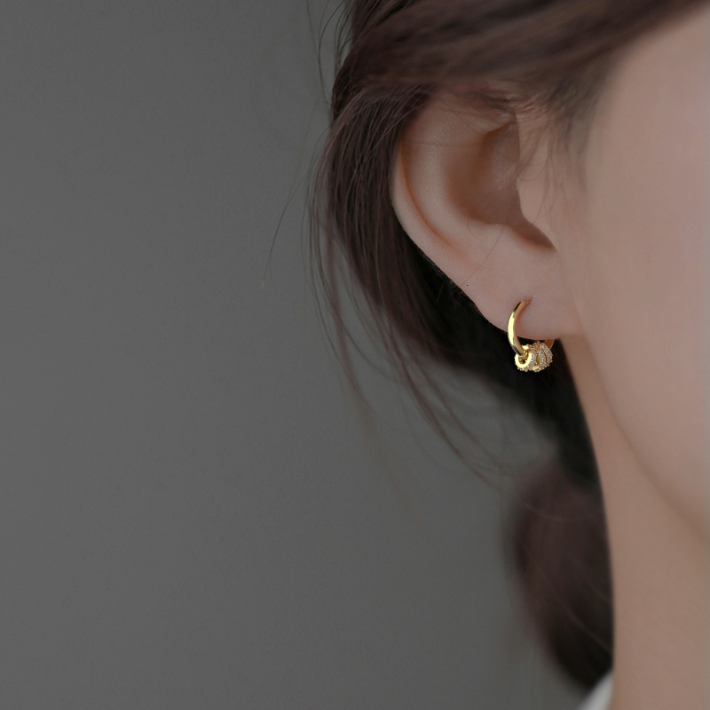 925 Sterling Silver Hoop Light Luxury Niche Design New Trendy Earrings, Elegant Ear Cuffs