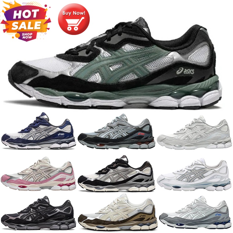 Free Shipping asics gel NYC Designer Shoes running shoes thick soled breathable mesh upper shock absorbing walking shoes fashionable sports daily Tr
