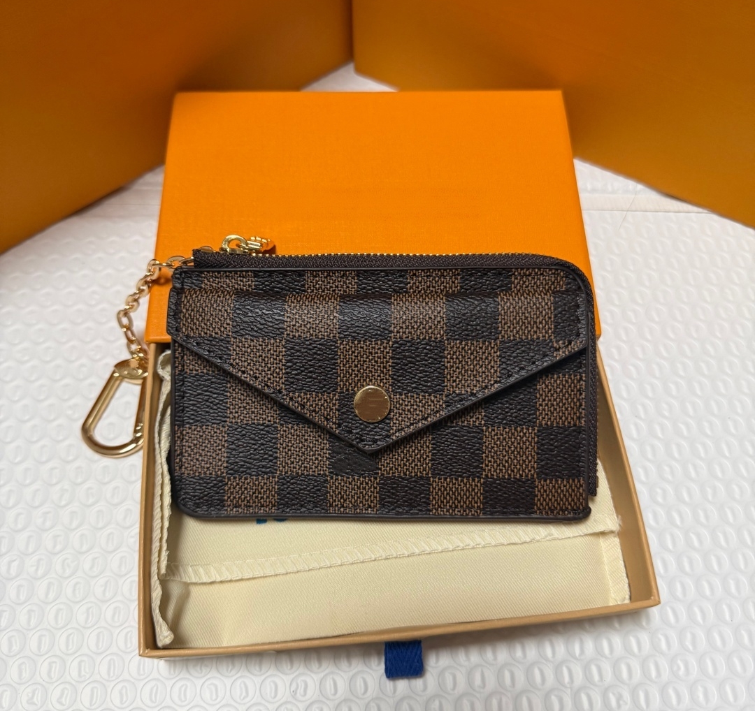designer wallet luxury wallet Recto Verso mens wallet women wallets Purse Genuine Leather short style key pouch Card Holder Wallets cardholder with