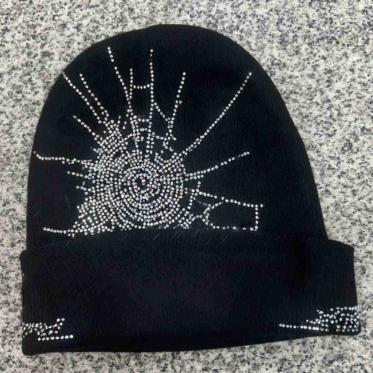 Beanie/Skull Caps shining beanie rhinestone beanie designer bonnet designer beanie hat skull cap bonnet luxe winter beinie luxury winter hats design