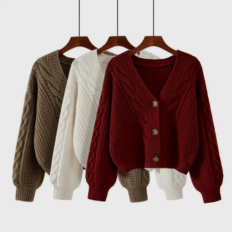Autumn Winter Fashion Cardigan Sweater Women Knitted Coats Female Solid Long Sleeve Casual Knit Jacket Cardigans Tops Knitwear 260918