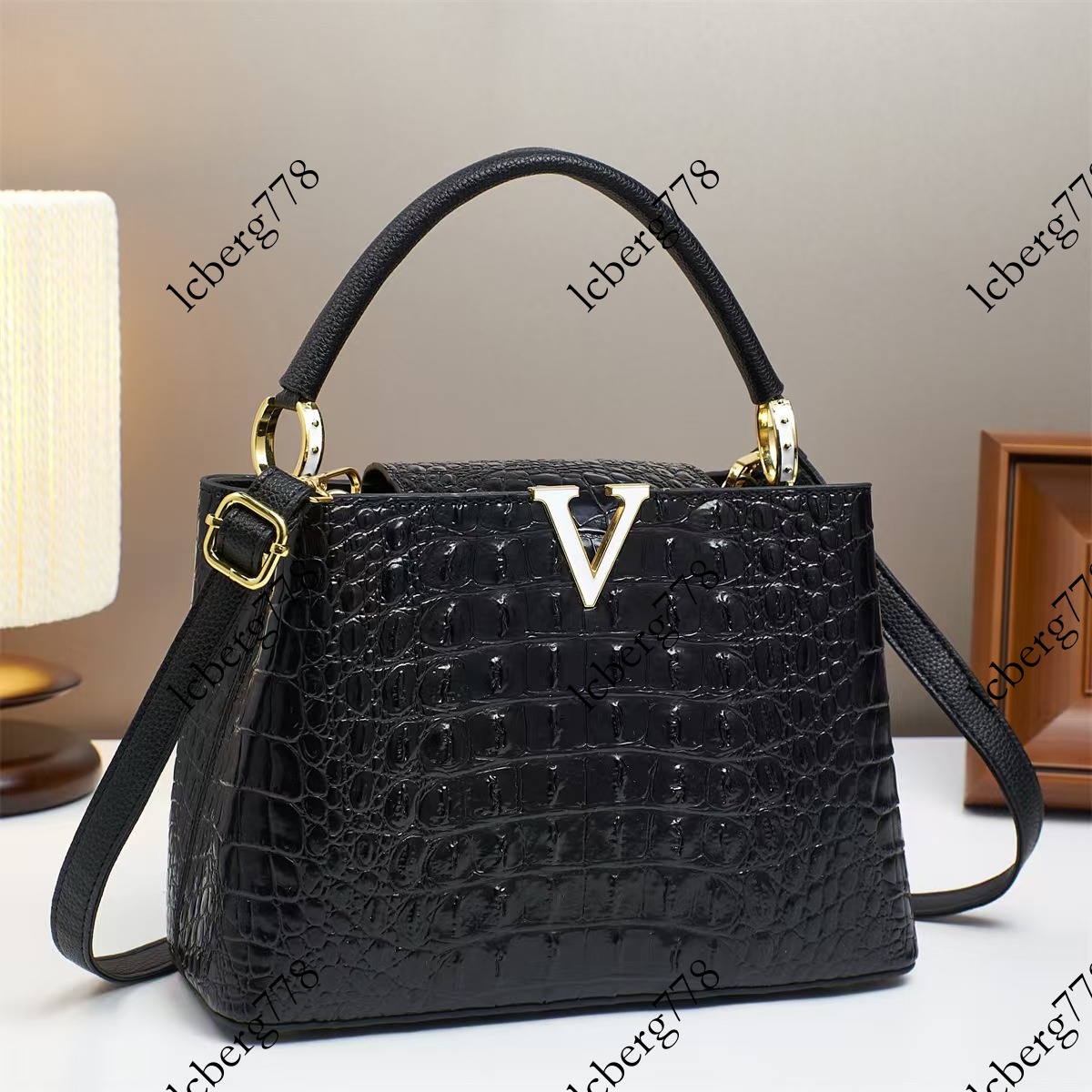 designer New Foreign Trade Crocodile Pattern Bag Spring Summer Women s Commuter Versatile Emperor Rhino Handbag Manufacturer