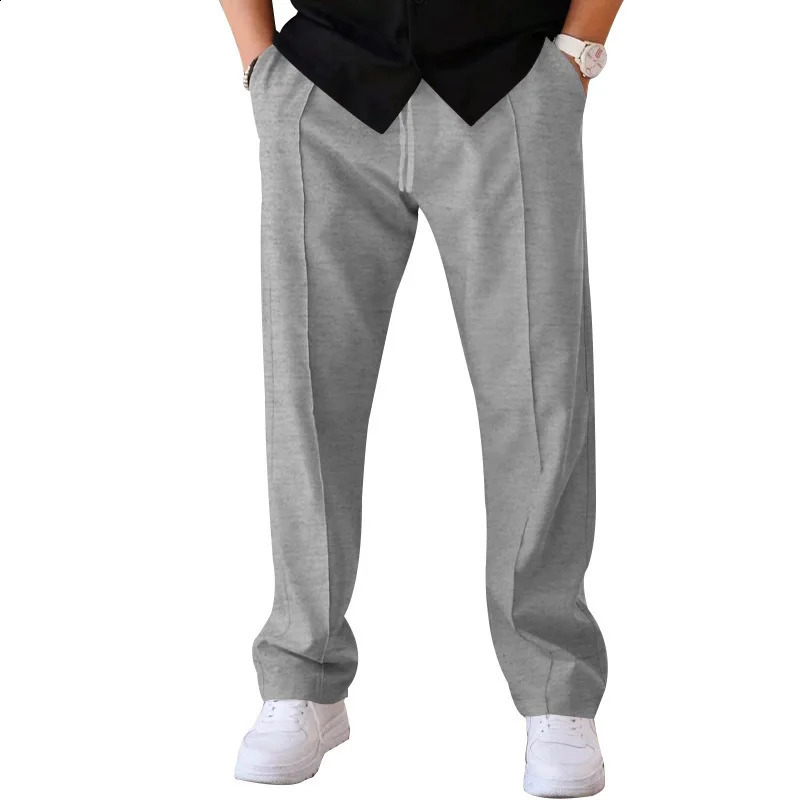 Pantaloni sportivi da uomo dritti solidi con coulisse elastico in vita pantaloni sportivi casual oversize pantaloni lunghi jogger multicolori 260920