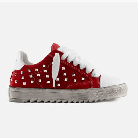 Chaussures décontractées Eclipse France nouvelles baskets à plateforme 26 de style punk unisexe en cuir véritable avec rivets