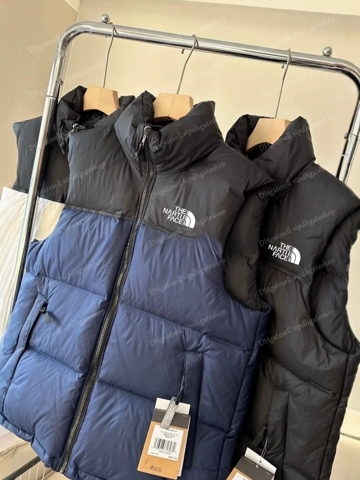 Puffer Vest Men jacket Designer Down vests Embroidery Luxury Down Puffer Jacket Unisex Couple Bodywarmer Sleeveless Outdoor Warm Thick Outwear Cloth